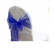 Royal Blue Organza Chair Sashes - 6 Pack 9