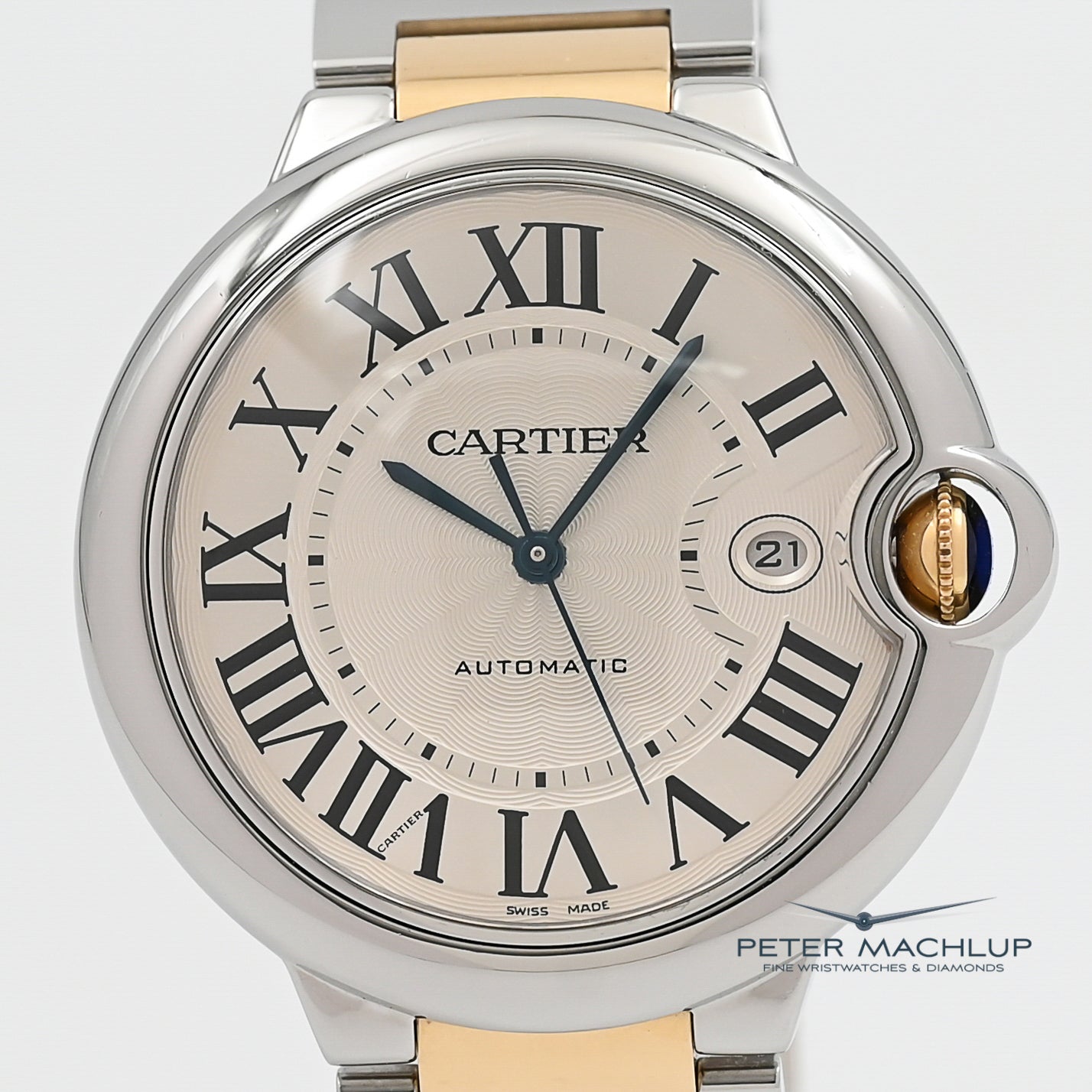 Cartier Ballon Bleu 42mm Automatic Men's Watch - Luxury Swiss Timepiece for Business & Formal Occasions