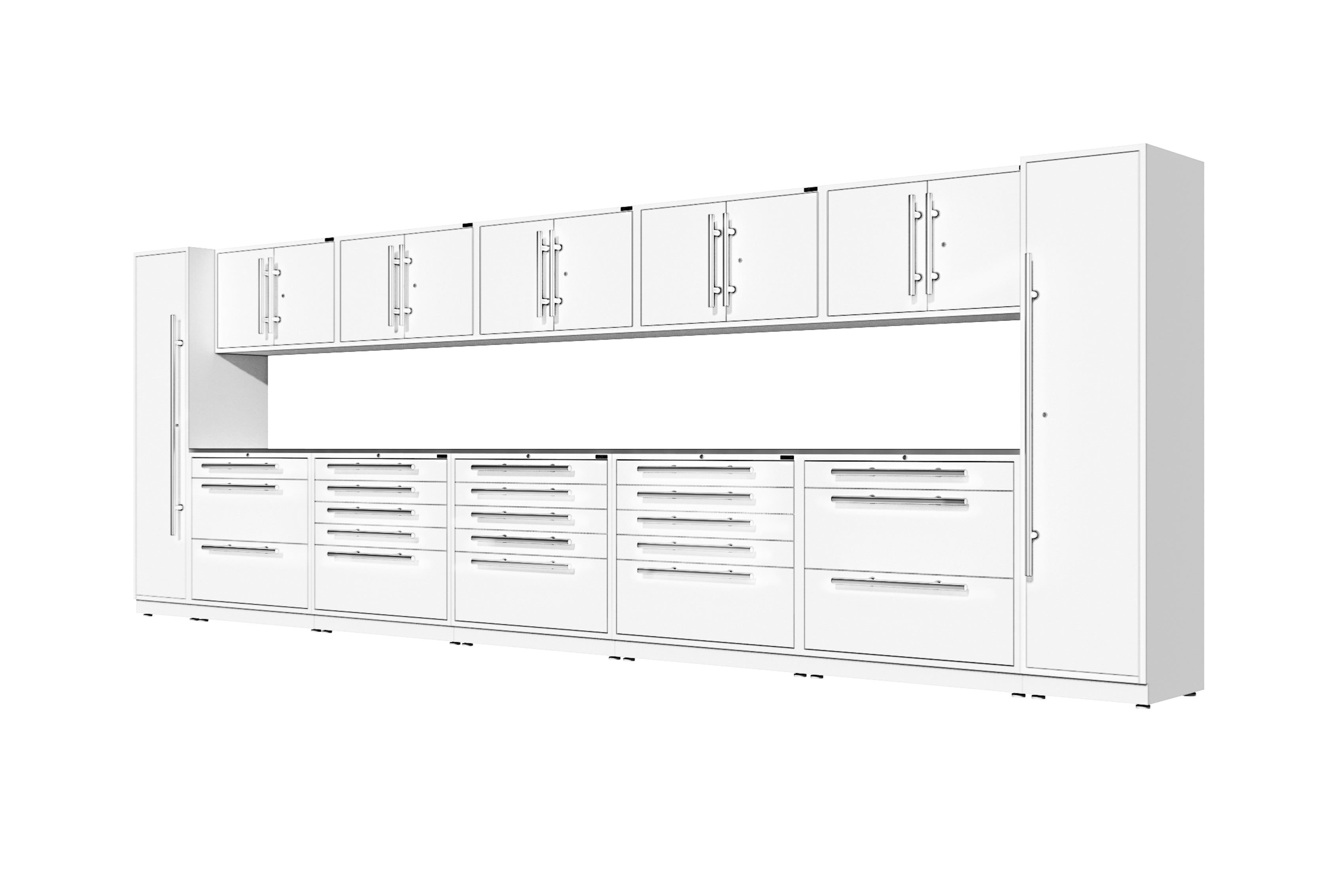 ProSlat LUX 240 Single Door Locker Preconfigured Array - Heavy Duty Metal Storage Locker for Gym, School & Workplace Organization