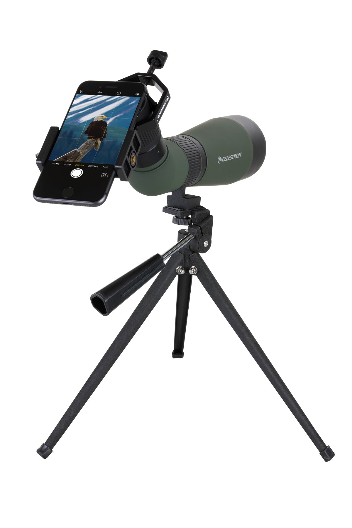 LandScout 12-36x60mm Angled Zoom Spotting Scope with Tabletop Tripod & Smartphone Adapter - Perfect for Bird Watching, Hunting, and Outdoor Adventures