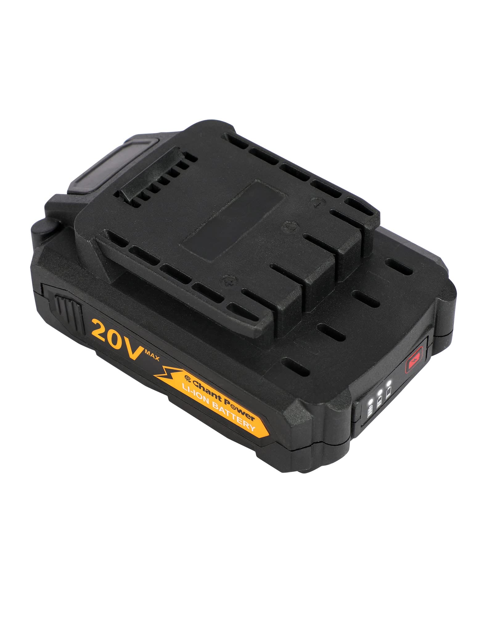 20V Cordless Drill Battery Pack with Power Indicator - Compatible with CHANTPOWER Tools, Tire Inflators & Impact Wrenches - Perfect for DIY Projects, Auto Repair & Home Maintenance