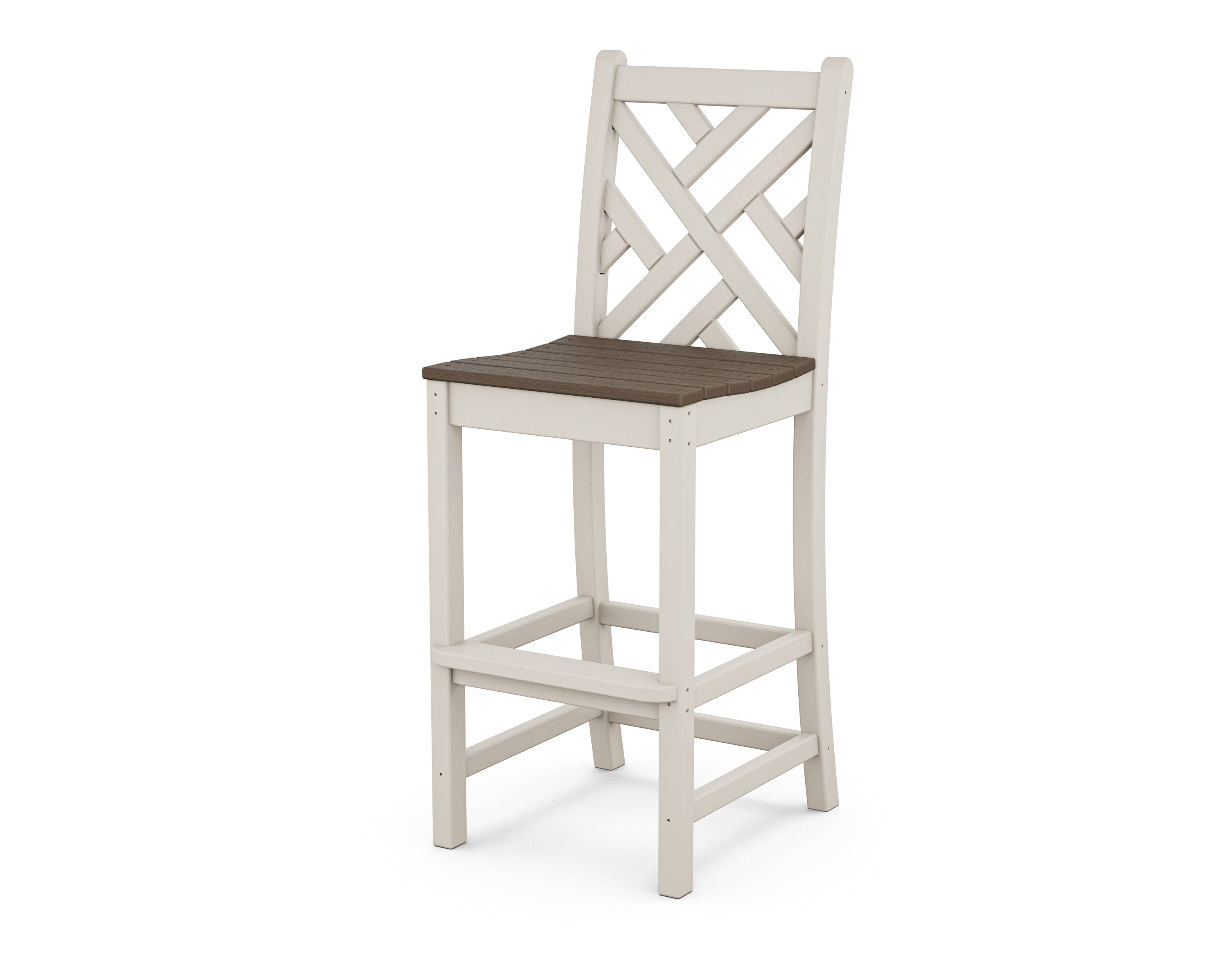 POLYWOOD Chippendale Bar Side Chair - Durable Outdoor/Indoor Bar Stool for Patio, Deck, Kitchen & Dining Room - Weather-Resistant & Comfortable Seating