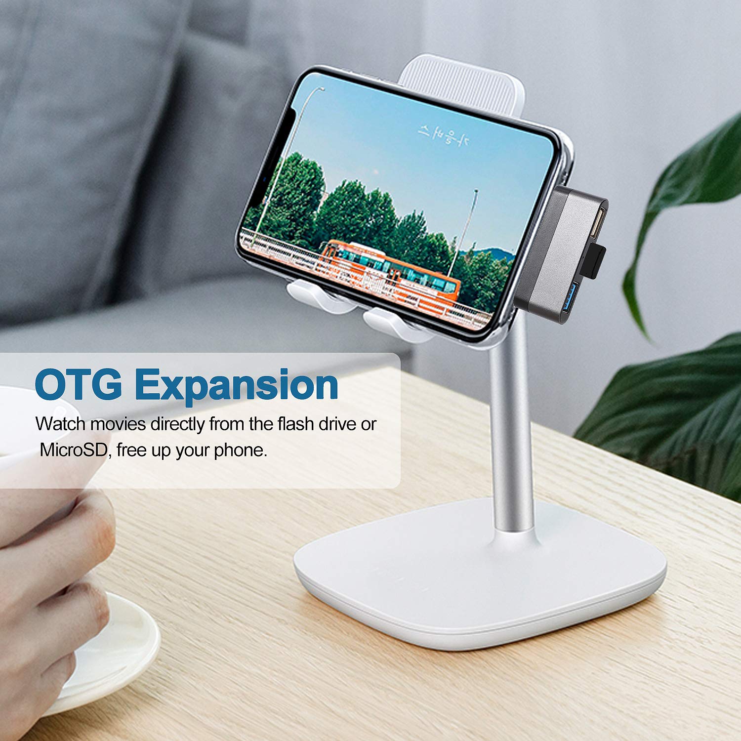 3-in-1 USB C Hub for iPad Pro & MacBook - USB 3.0 Port, microSD Card Reader - Compatible with iPad Pro 2020/2019/2018 & MacBook Pro/Air (Space Gray) - Perfect for Work, Travel & Home Office Connectivity