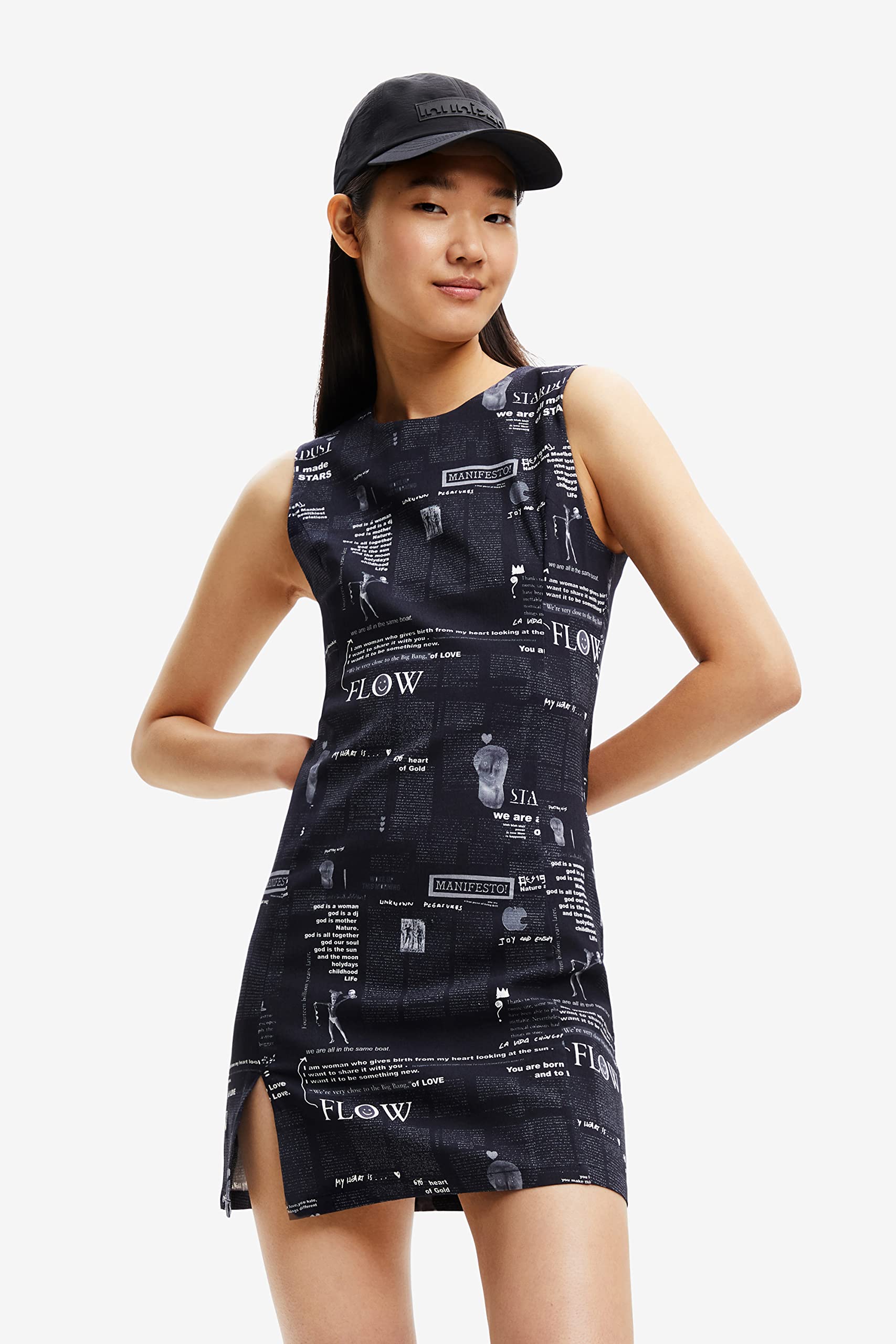 Desigual Women's Long Sleeve Dress - Floral Print Casual Maxi Dress for Spring & Summer | Perfect for Beach, Vacation, and Date Nights