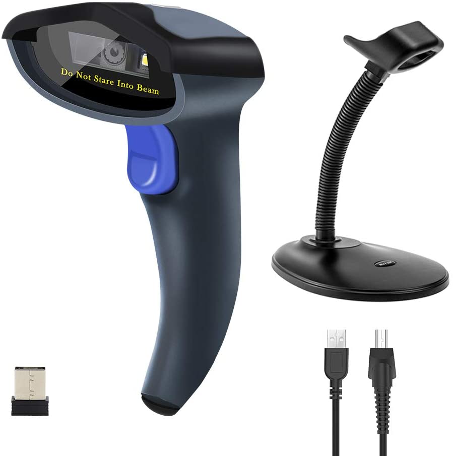 W6 X 1D Wireless Barcode Scanner - Portable Bluetooth Handheld Scanner for Retail, Warehouse & Inventory Management | Fast & Accurate Scanning for Smartphones, Tablets & POS Systems
