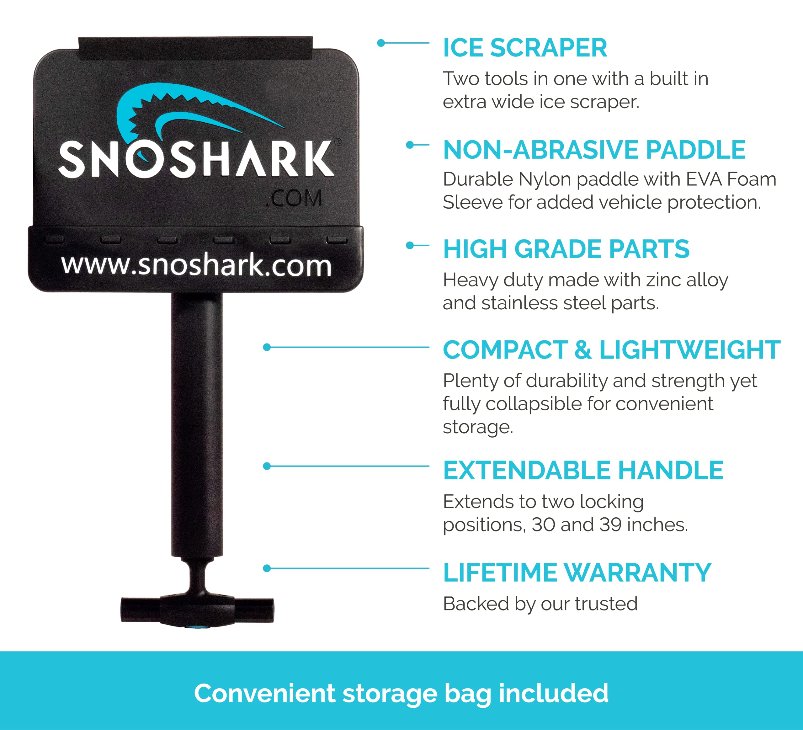 Original Collapsible Snow Removal Brush for Cars - Heavy Duty 39