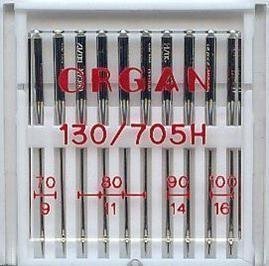 Premium Organ Domestic Sewing Machine Needles - Assorted Sizes 70/80/90/100 - 10-Pack for Quilting, Dressmaking & Fabric Crafts | Heavy Duty Universal Needles for Home & Professional Use