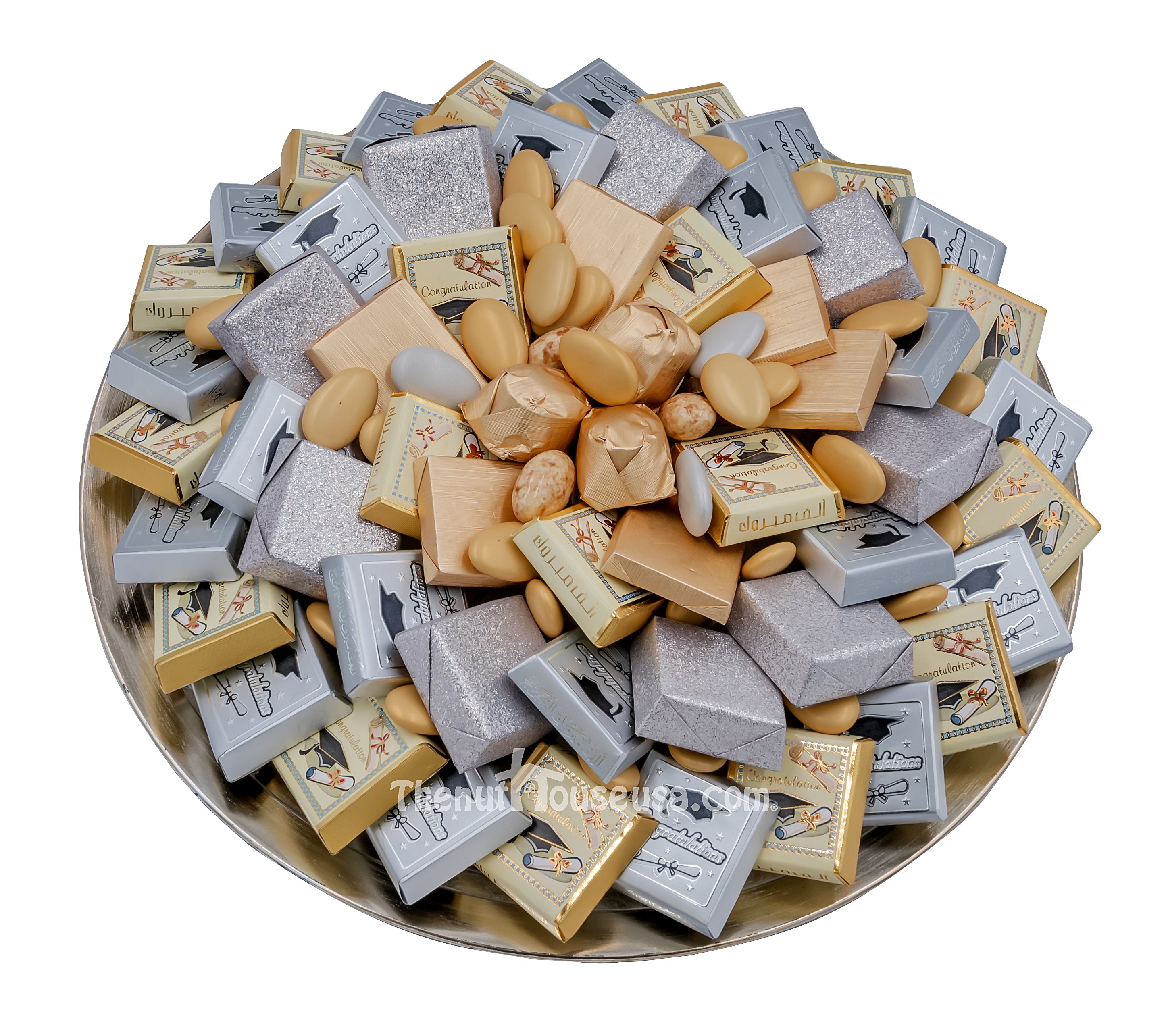 Graduation Chocolate Gift Box - Elegant Chocolate Tray for Graduation Party, Ceremony & Celebration - Perfect Graduation Gift for Students, Friends & Family