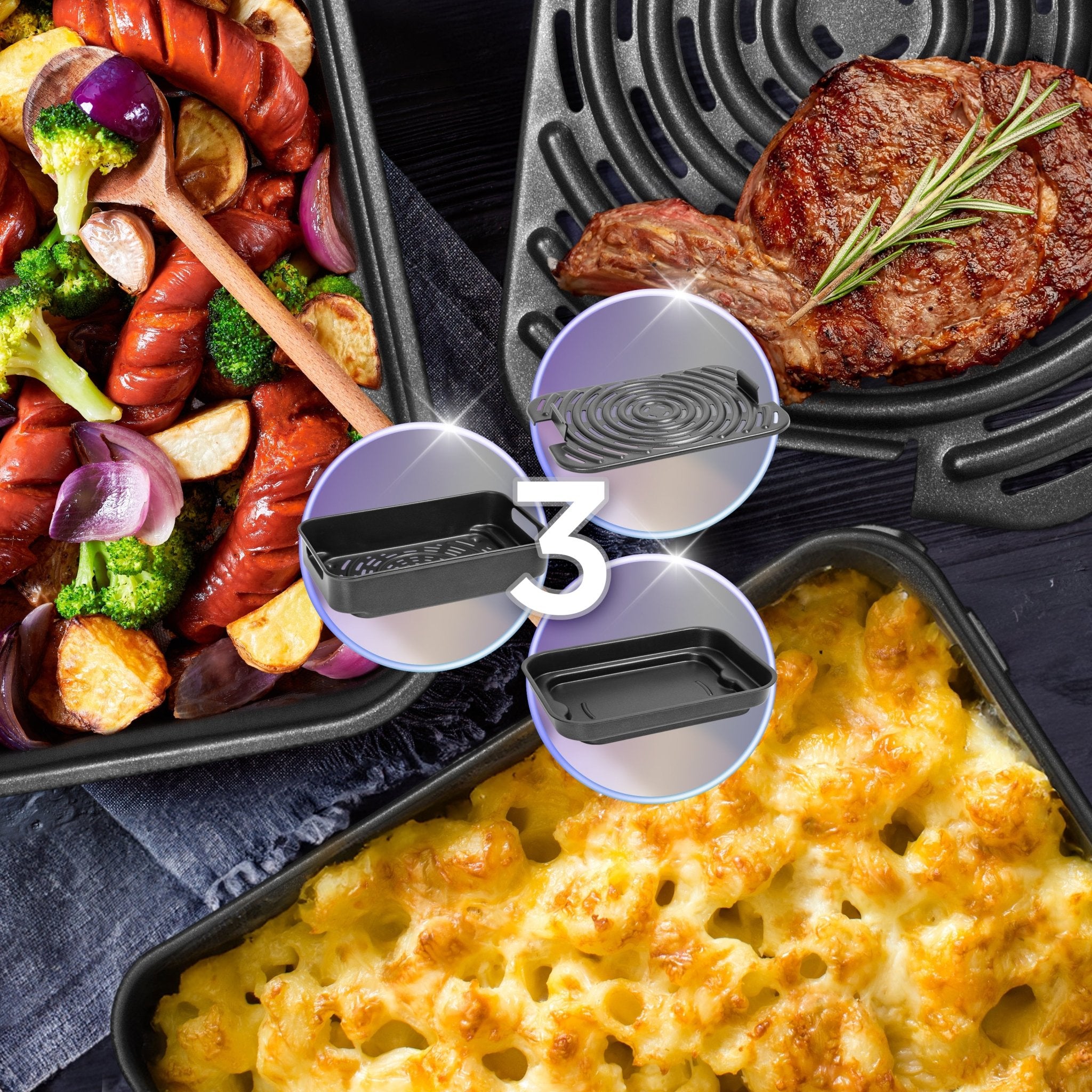 **Duronic FG19 5.5QT Air Fryer & Health Grill - Electric Air Fryer Oven for Chips, Chicken, Vegetables, Baking | Indoor BBQ, Family Dinners, Healthy Cooking & Quick Meals**