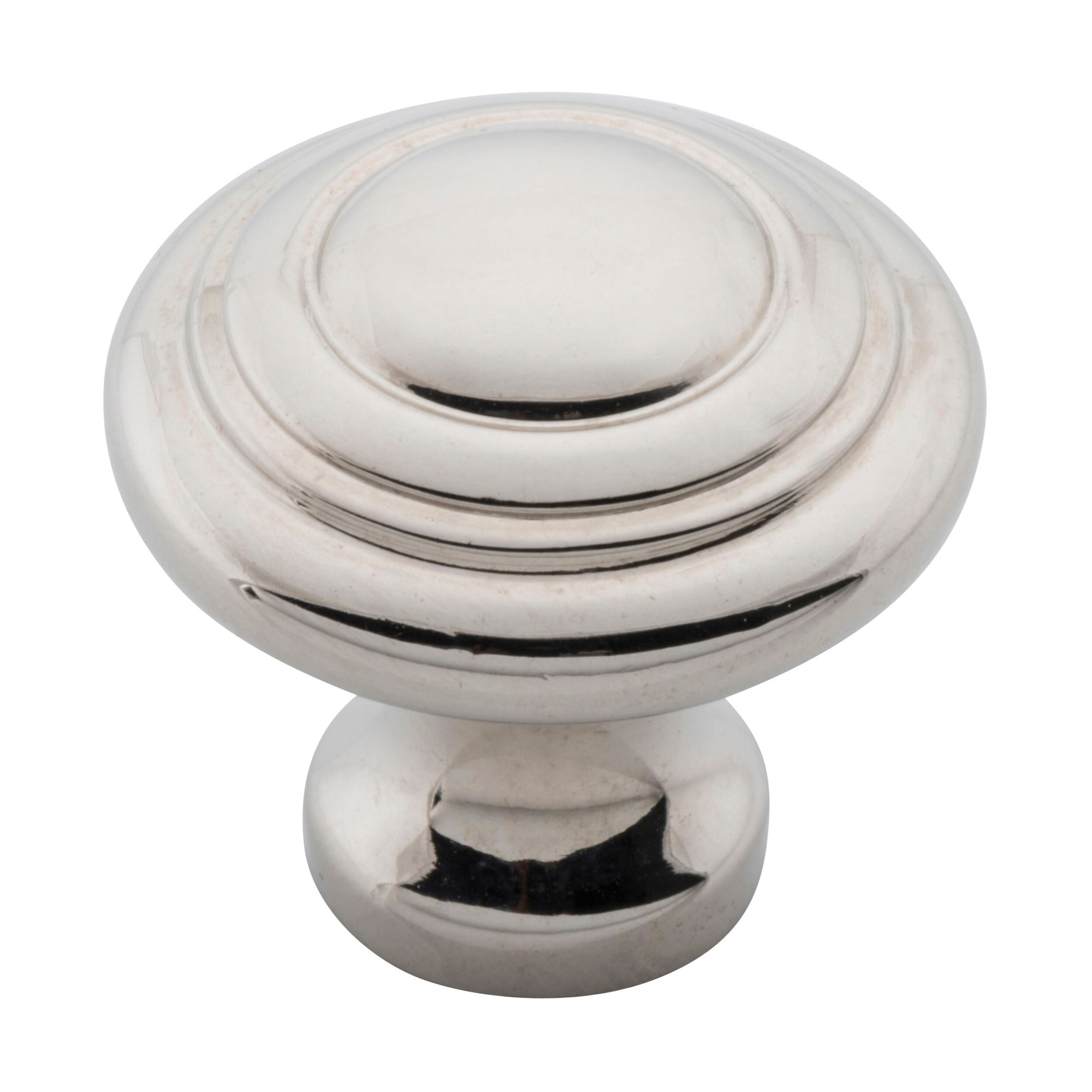 6536 Domed Cabinet Knob - Polished Nickel - 25mm Diameter x 24mm Projection - Perfect for Kitchen Cabinets, Dressers & Furniture Hardware Upgrade