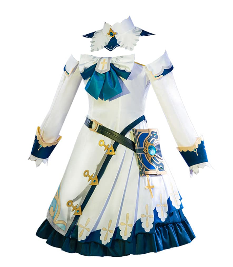 Genshin Impact Barbara Cosplay Costume Full Set - Official Anime Game Character Outfit for Halloween, Christmas & Cosplay Events | Perfect for Conventions, Themed Parties & Roleplay