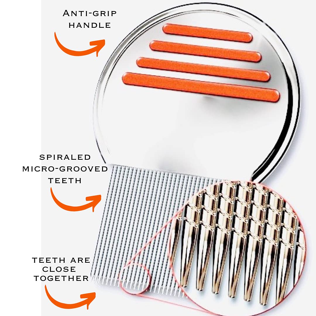 **Lice Shampoo & Stainless Steel Comb for Kids & Adults - Effective Head Lice Treatment, Nit & Super Lice Removal - Perfect for Home, School & Travel Use**