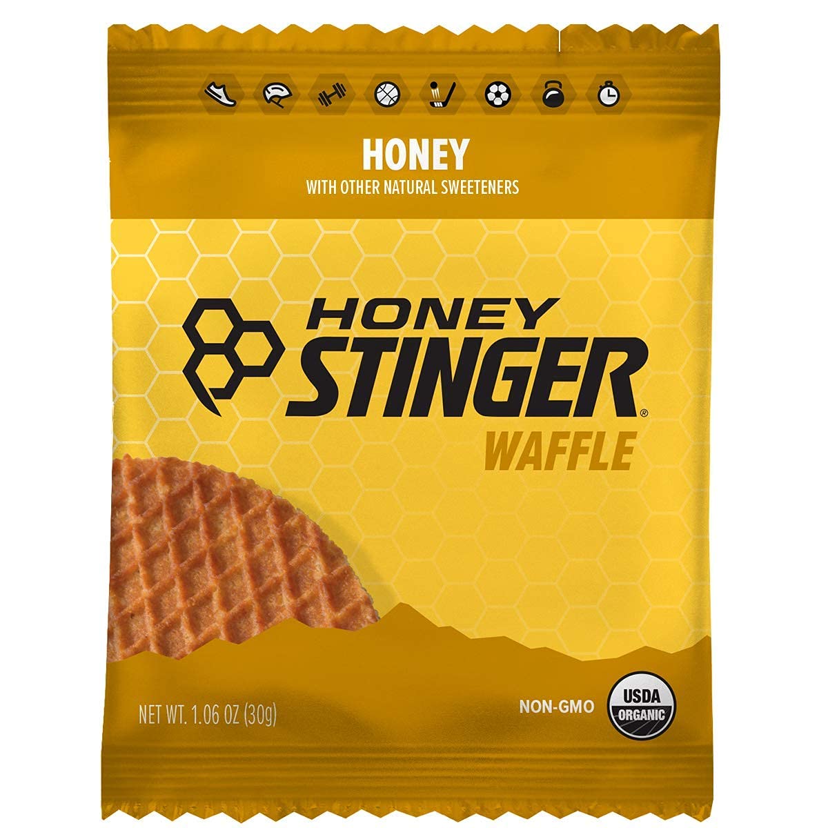 Honey Stinger Organic Energy Waffle - Pre & Post Workout Snack for Gym & Sports