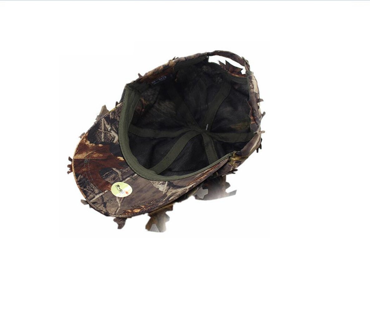 3D Leaves Camouflage Baseball Cap for Men - Jungle Woodland Tactical Hunting Hat - Airsoft & Outdoor Sun Protection - Perfect for Hunting, Airsoft, Hiking, and Outdoor Adventures