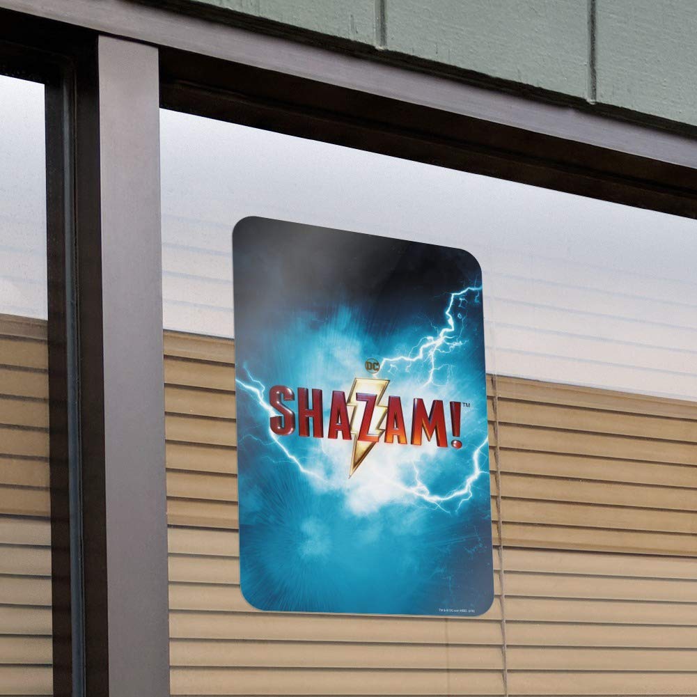 Shazam! Movie Logo Wall Art - Premium Metal Sign for Home, Office & Business Decor - Perfect for Superhero Fans & Movie Themed Rooms