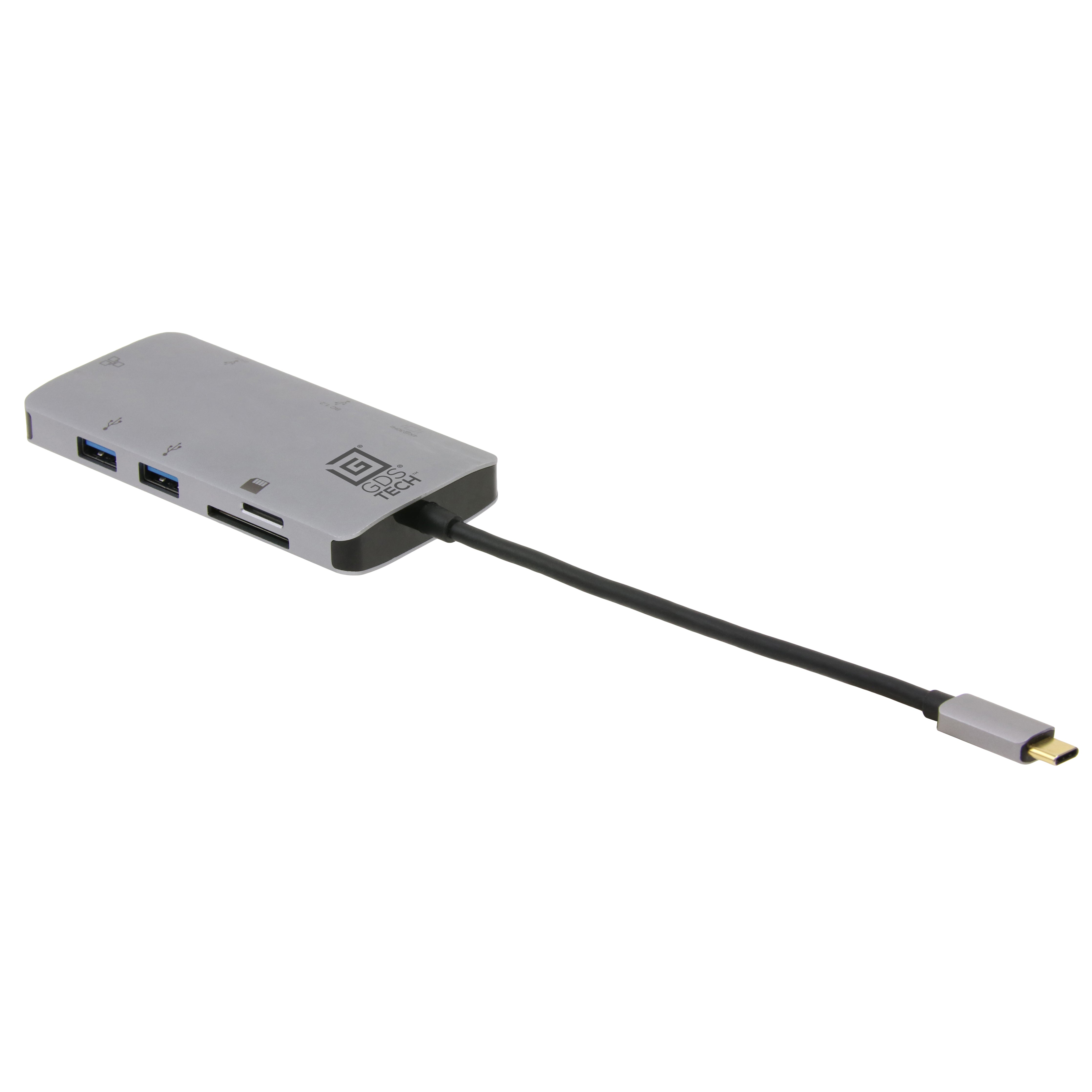 GDS® Hub™ USB Type C Desktop Hub with High-Speed Data Transfer - Perfect for Home Office, Gaming & Multi-Device Connectivity (RAM GDS HUB TYPEC 02 A)