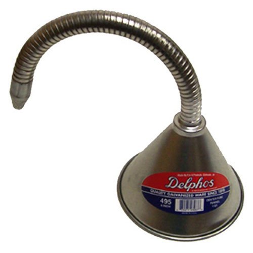 S & K Products 495 Flexible Spout Transmission Funnel 1 Quart - Perfect for Automotive Fluid Changes, Oil Refills & DIY Car Maintenance