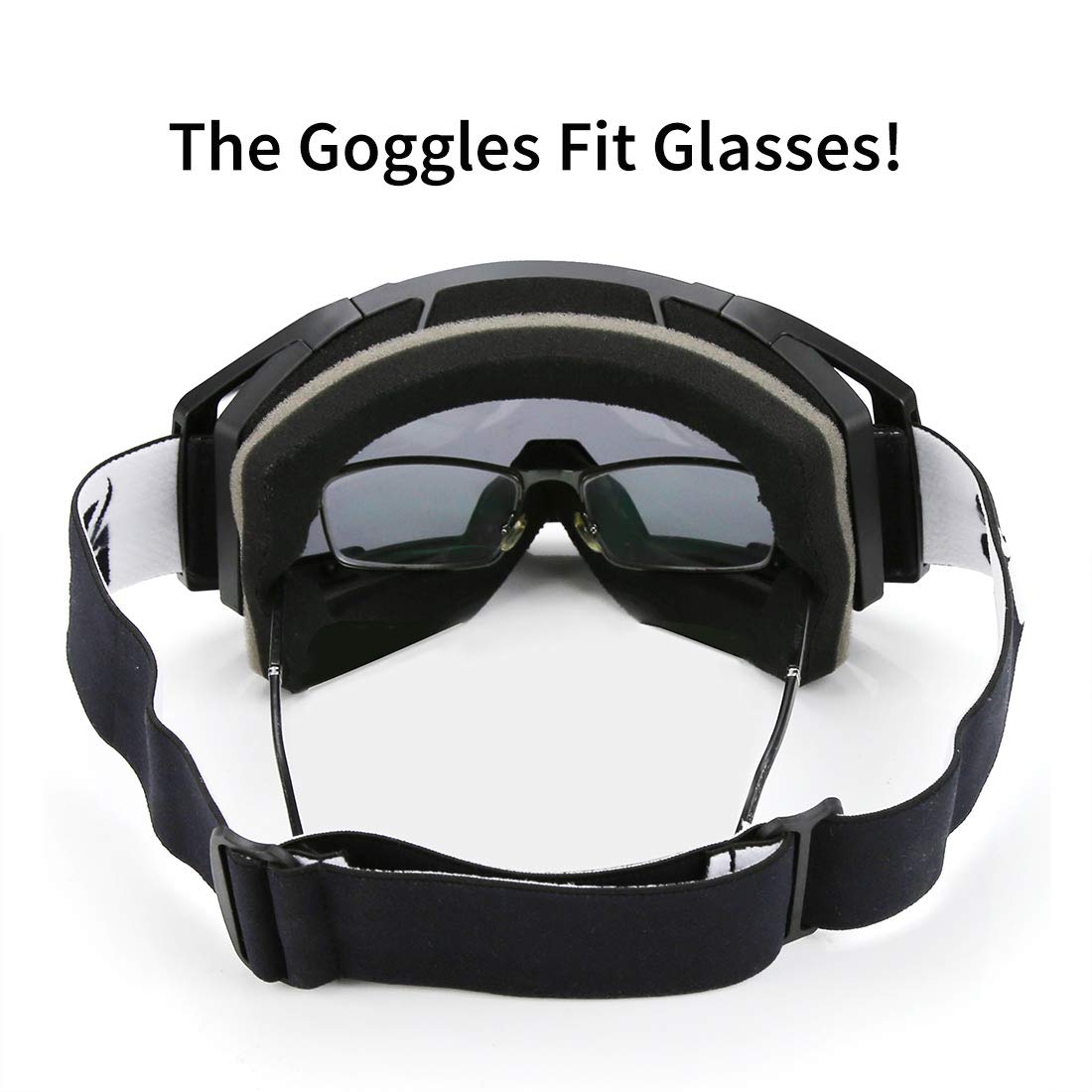 Dirt Bike & Motocross Goggles - Anti-Fog, Dustproof, Scratch-Resistant Motorcycle & ATV Safety Glasses for Racing & Skiing | Perfect for Off-Road Adventures & Winter Sports