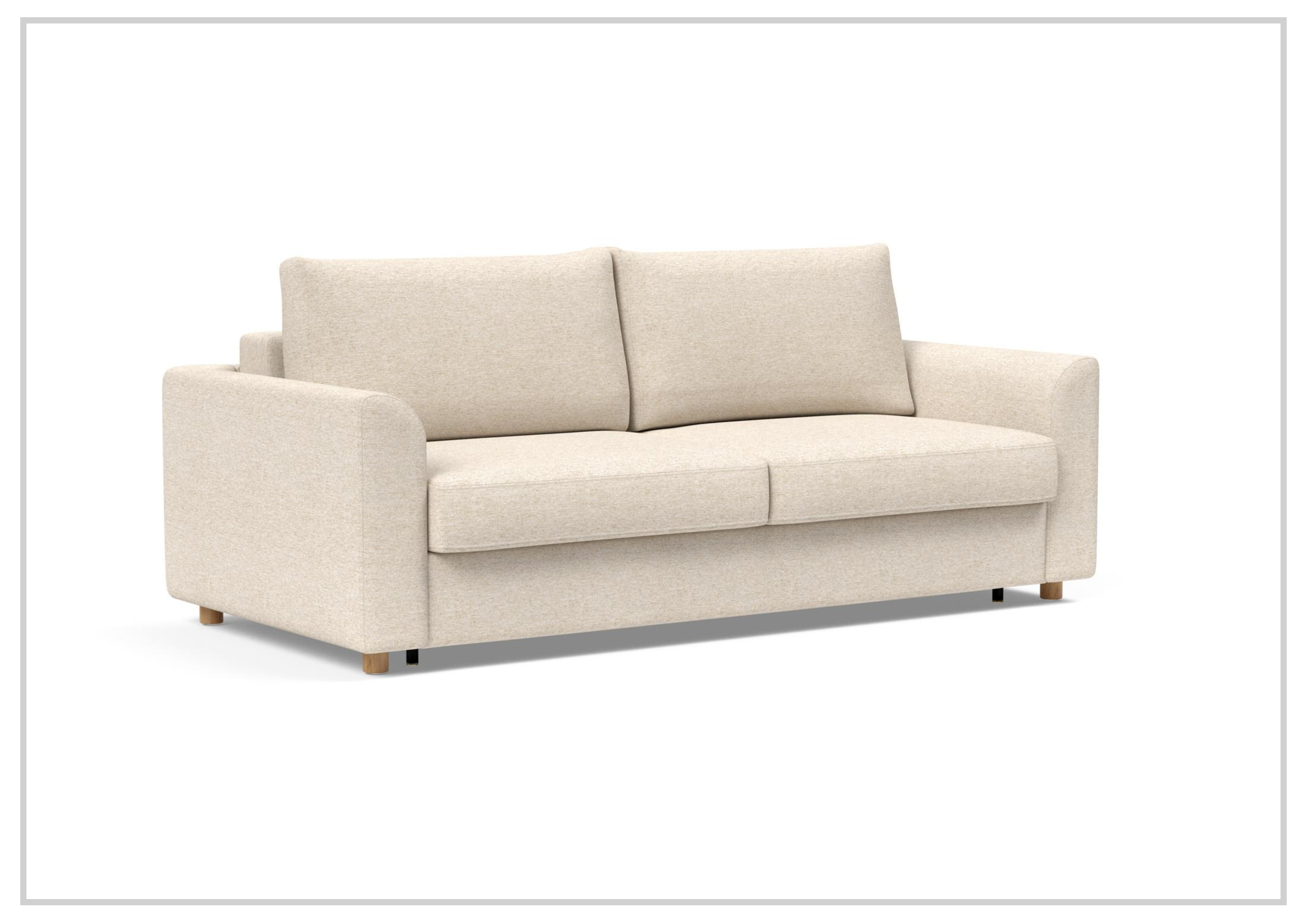 Innovation Living Neah Fabric 2-Seater King Size Sleeper Sofa Bed - Convertible Comfort for Small Spaces & Guest Rooms
