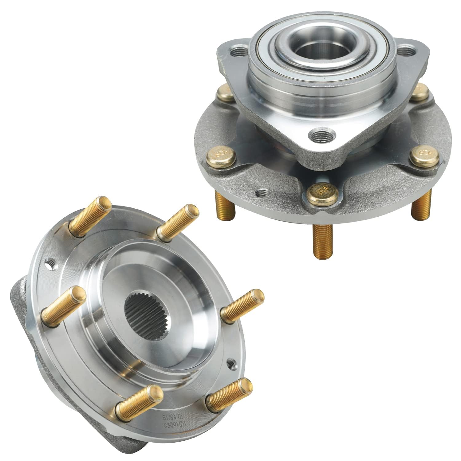 Detroit Axle - 10pc Front Wheel Bearing & Hub Assembly Kit with Inner/Outer Tie Rod Ends, Boots & Sway Bar Links - Compatible with 2006-2014 Kia Sedona & 2007-2008 Hyundai Entourage - Perfect for DIY Auto Repairs & Suspension Maintenance