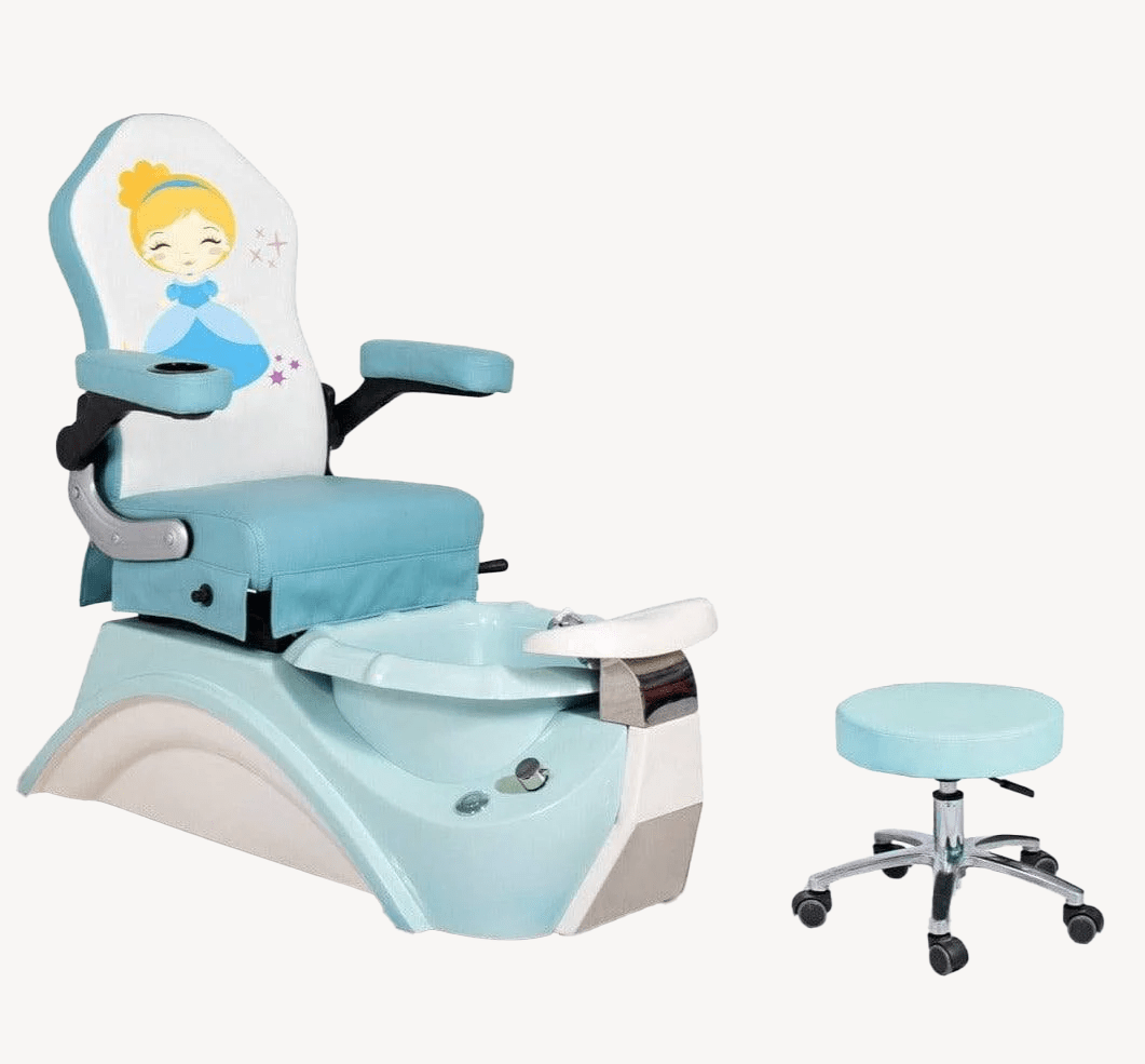 Brianna Kids Pedicure Chair - Adjustable Children's Spa Chair for Home Salon, Perfect for DIY Nail Care & Relaxation - Great Gift for Girls Birthday Party & Spa Day Fun