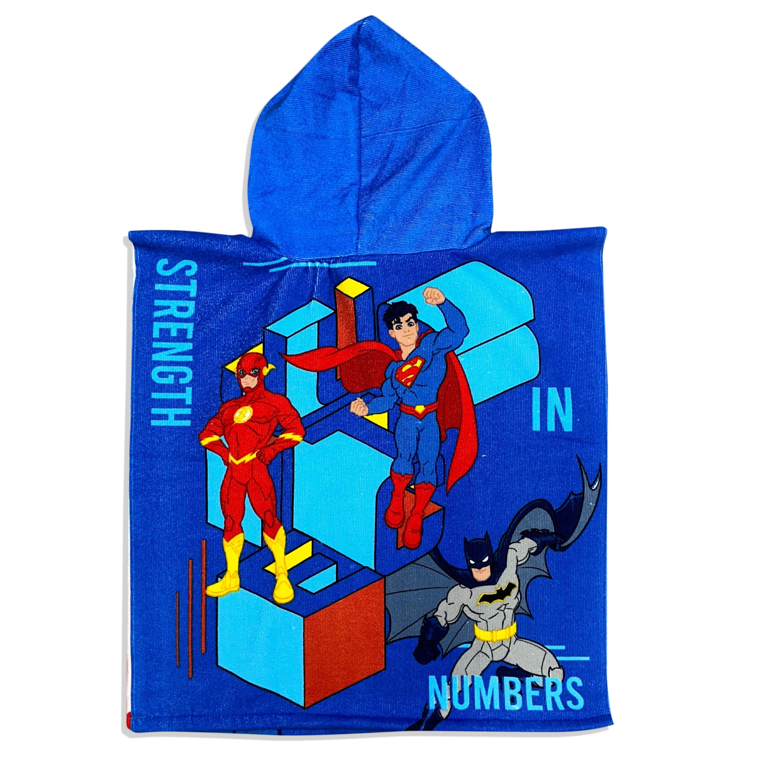 Justice League Microfiber Towel Set - Flash, Batman, Superman & Cyborg - Super Absorbent Quick Dry Gym & Sports Towel for Workout, Travel & Home Use