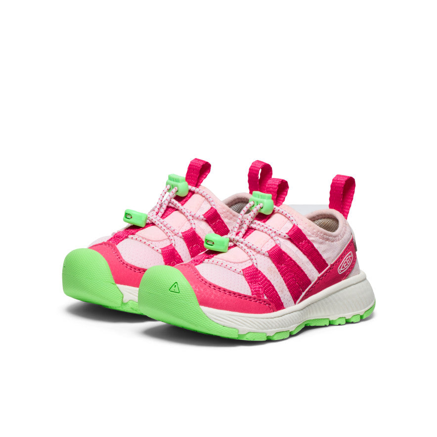 Toddlers' Motozoa Sneakers - Lightweight Comfortable Kids Shoes in Raspberry/Summer Green Colors | Perfect for Playtime, Preschool & Outdoor Activities