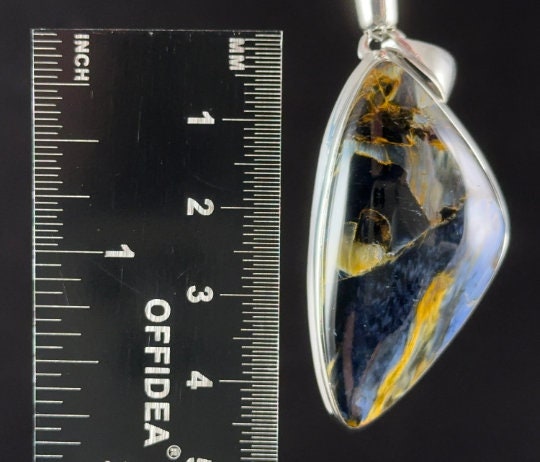 PIETERSITE Crystal Pendant Necklace - AA Top Grade Healing Stone in Sterling Silver Fine Jewelry for Women - Perfect for Meditation, Energy Healing & Spiritual Gifts (54143)