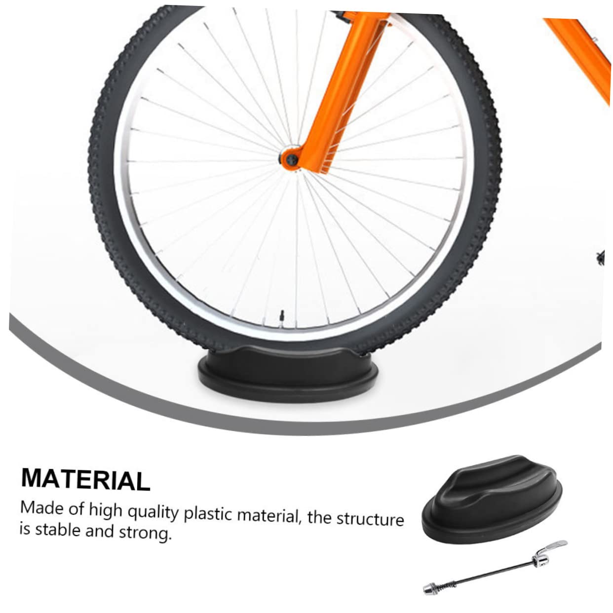 WESIEVYA X Bike Front Wheel Riser Block - Steel & Plastic Bike Trainer Stand for Indoor Cycling - Quick Release Turbo Trainer Support for Stability - Perfect for Zwift, Peloton & Home Workouts