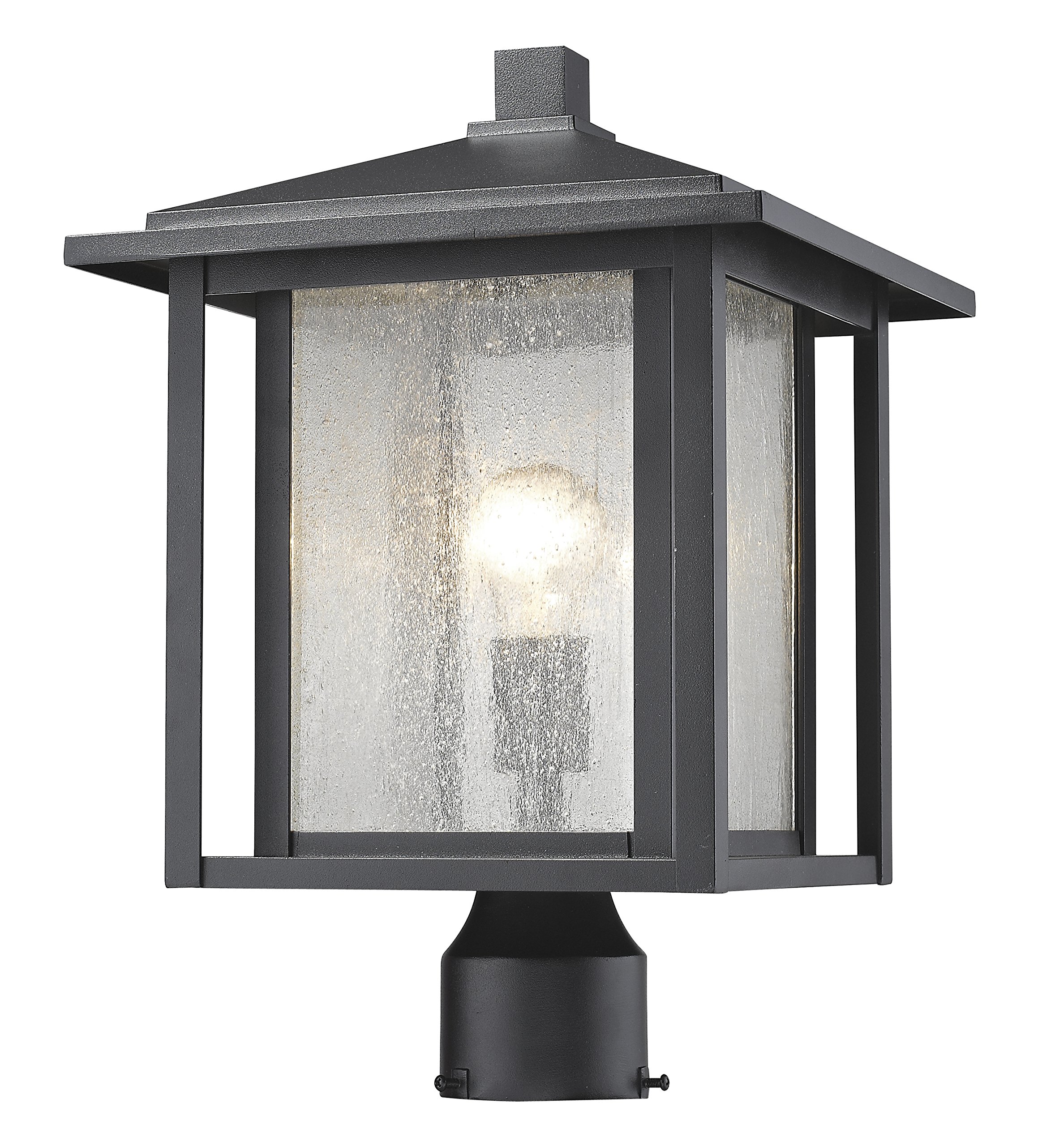 zLite 1 Light Outdoor Wall Sconce - Weatherproof Exterior Lighting Fixture for Porch, Patio, Garage & Garden - Durable Aluminum Construction with Clear Glass Shade