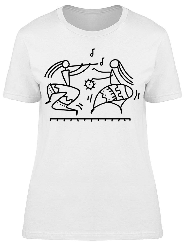 Smartprints Line Drawing Fold Dance Tee for Women - Trendy Graphic T-Shirt for Dance Classes, Yoga & Casual Wear