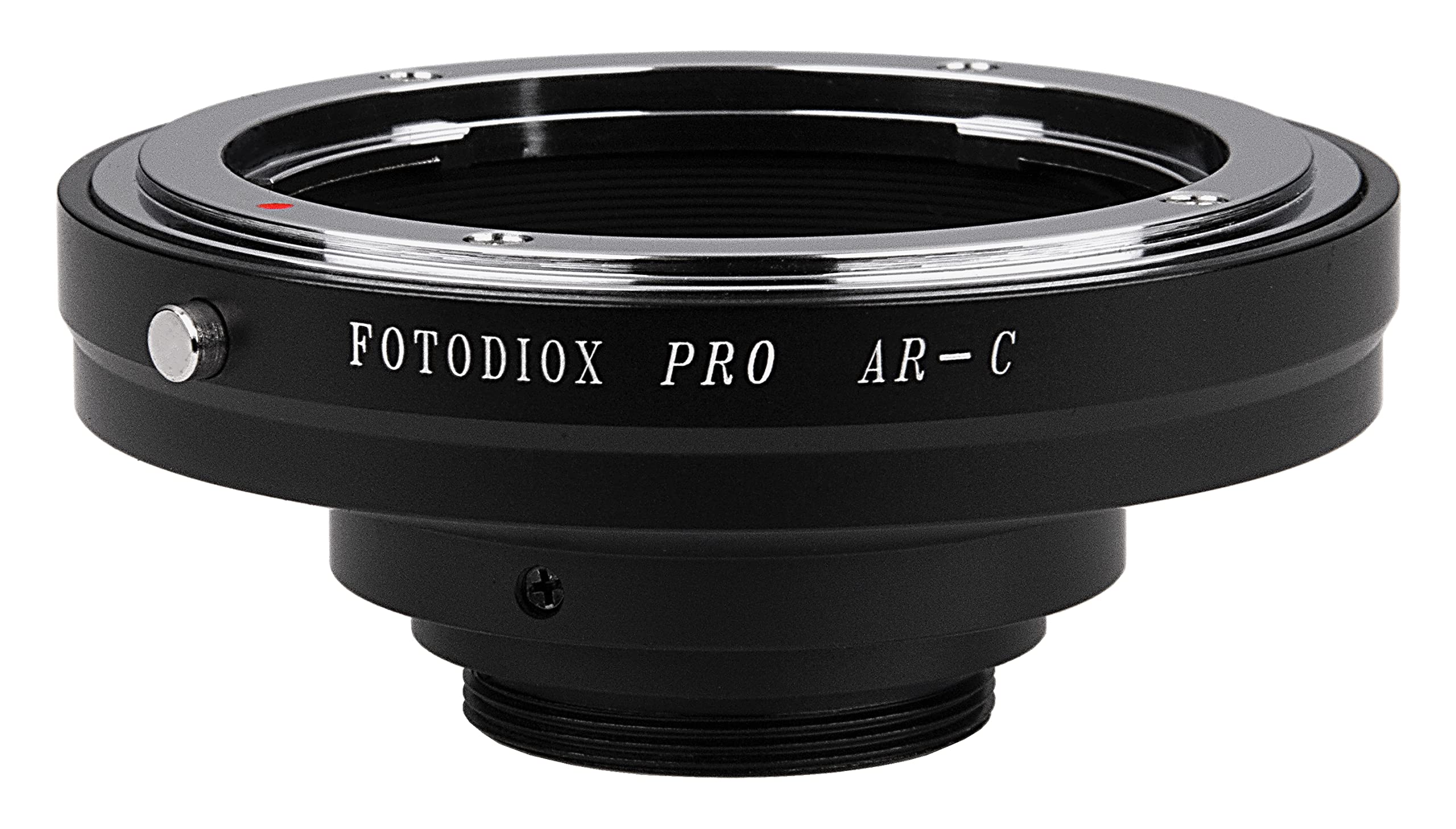 Fotodiox Pro Lens Mount Adapter - Konica Auto-Reflex (AR) to C-Mount Camera Adapter for Cinematography & Videography - Compatible with DSLR, Mirrorless & CCTV Cameras