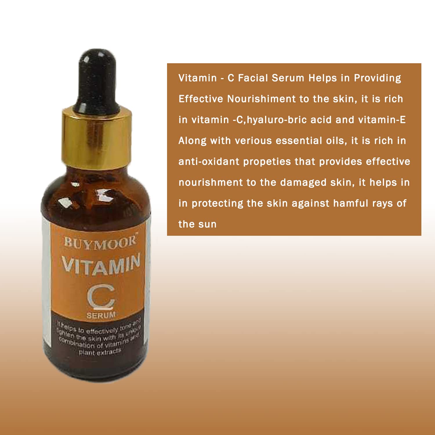 GIFTMOOR Vitamin C Serum for Face - 30ml Brightening & Anti-Aging Facial Serum with Highly Stable Vitamin C for Glowing Skin - Dark Spot Corrector for Women & Men - Perfect for Daily Skincare Routine & Nighttime Use