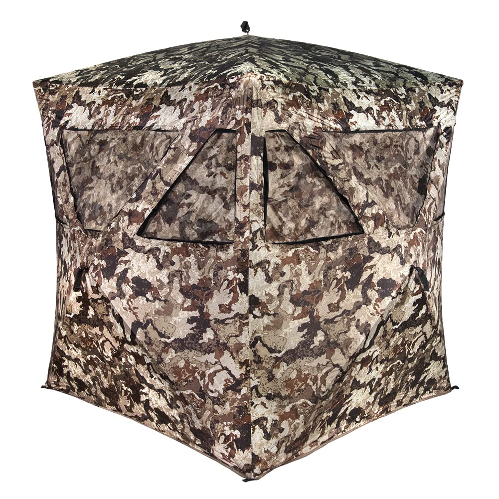 MUDDY MUDDYMuddy Ground Blind 250 - Portable Hunting Blind for Deer & Turkey - Camouflage Concealment Tent for Outdoor Hunting & Wildlife Observation