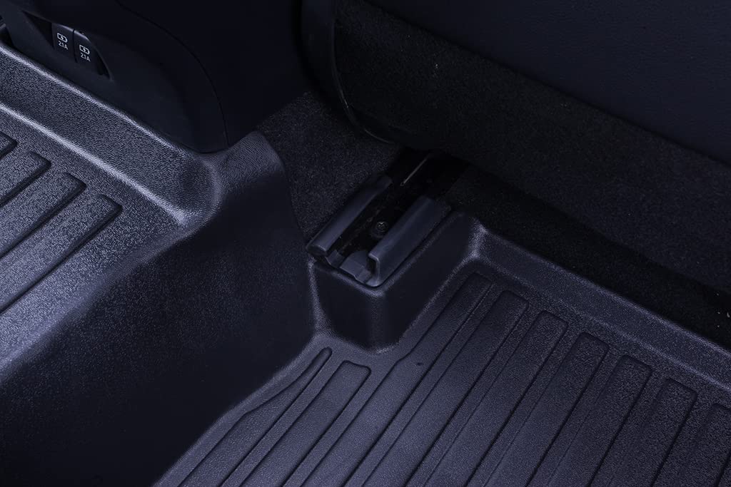 Custom Fit All-Weather TPE Floor Mats for Mini Cooper Hardtop 2 Door (2014-2021) - Black 1st & 2nd Row Full Set Car Liners - Perfect for Daily Commute, Road Trips & Winter Protection