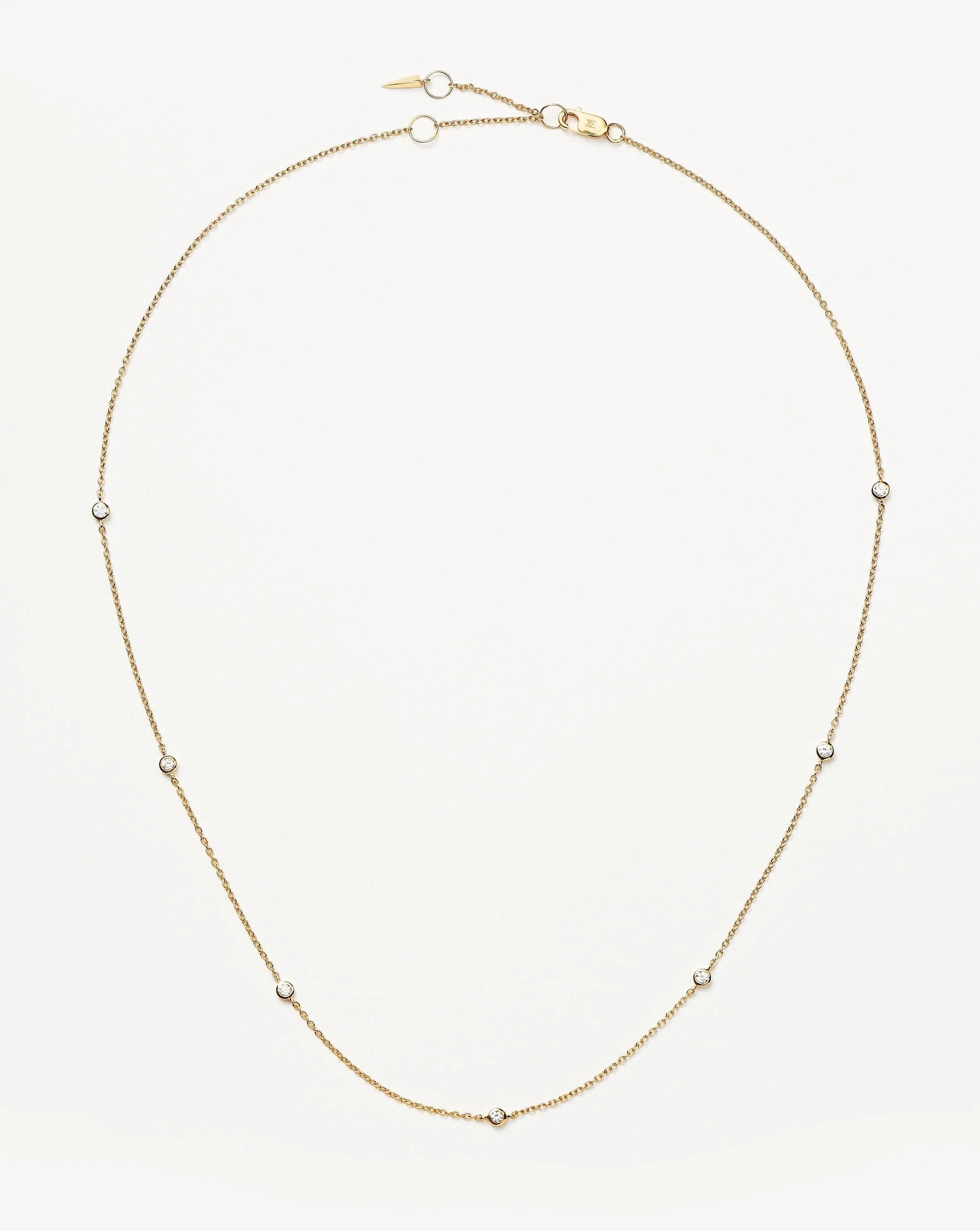 14K Solid Gold Floating Diamond Necklace - Elegant & Dainty Jewelry for Women - Perfect for Weddings, Anniversaries & Special Occasions