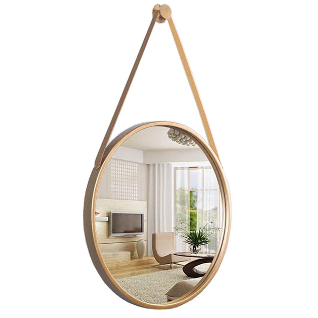 Elegant Round Wall Mirror - 11.8 to 31.5 Inch Decorative Bathroom Mirror with Retro Metal Frame (4 Colors) - Perfect for Vanity, Dressing Room & Home Decor | YLH-106