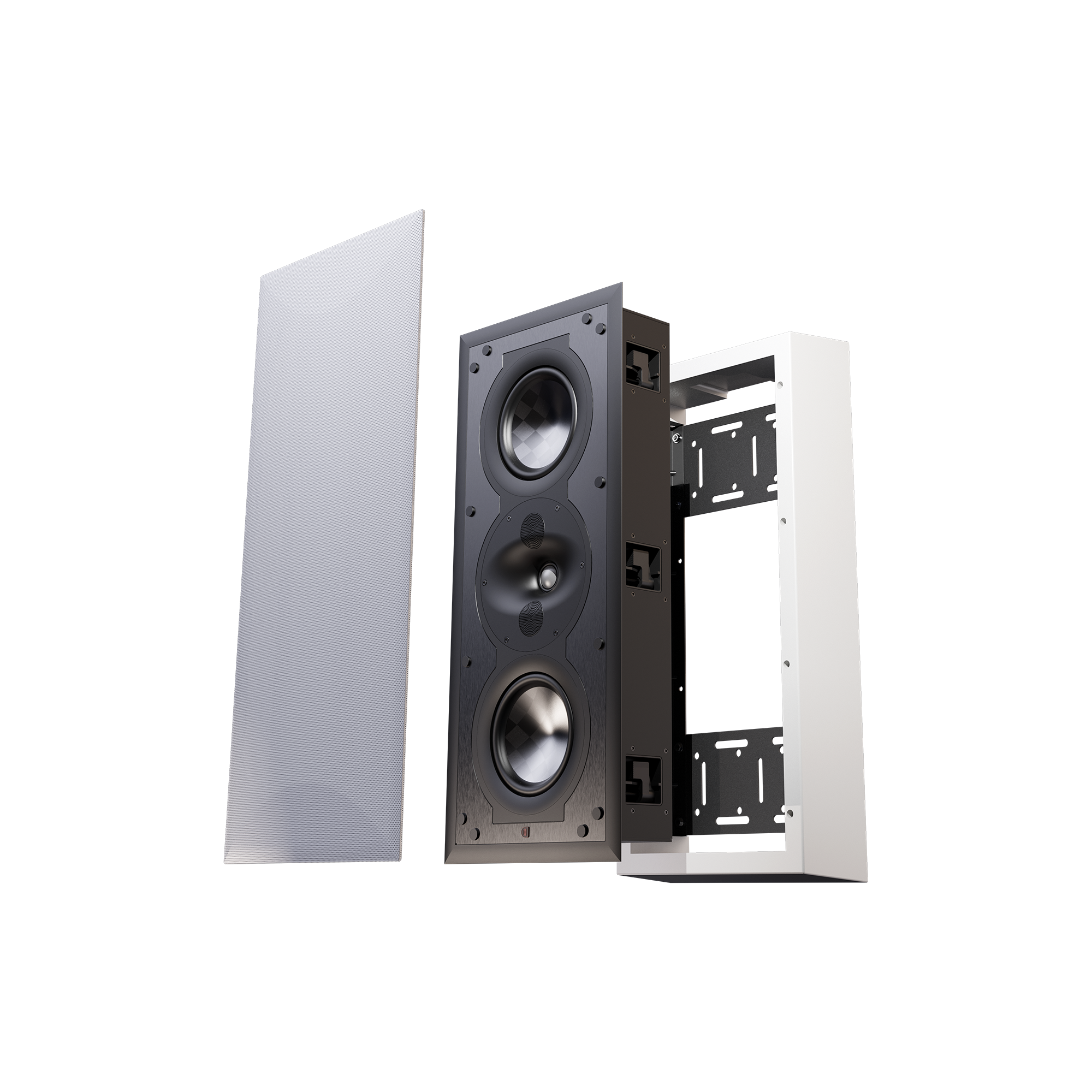 PERLISTEN On-Wall Speaker Frame Kits - Premium Home Theater & Audio Wall Mounting Solution for Surround Sound Systems