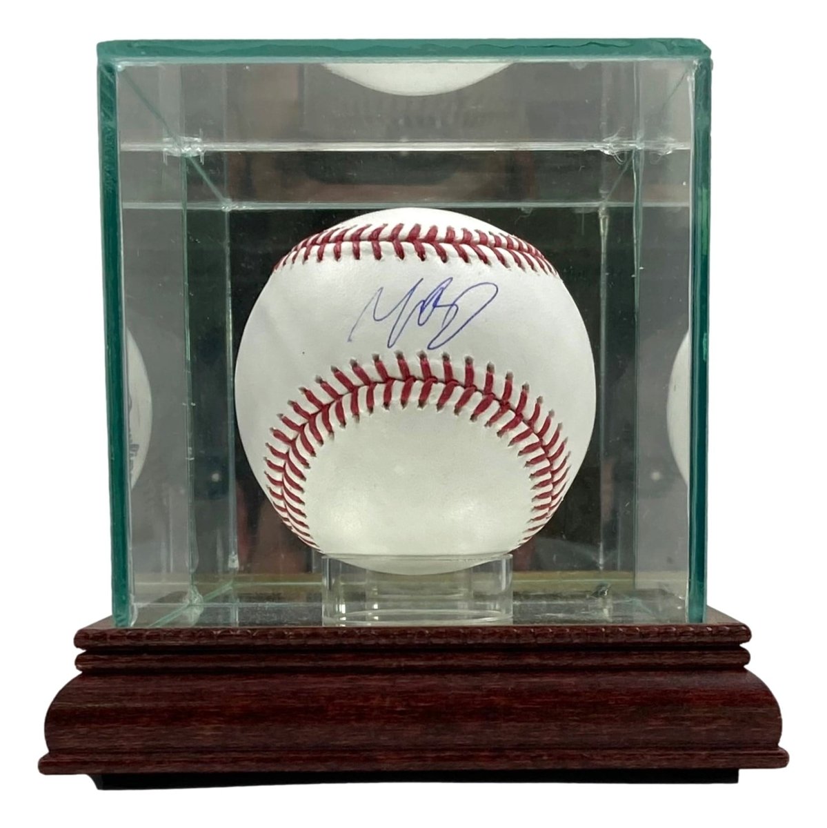 Authentic Mookie Betts Dodgers Signed Rawlings Official MLB Baseball with JSA COA & Glass Display Case - Perfect for Collectors, Fans, and Sports Memorabilia Displays