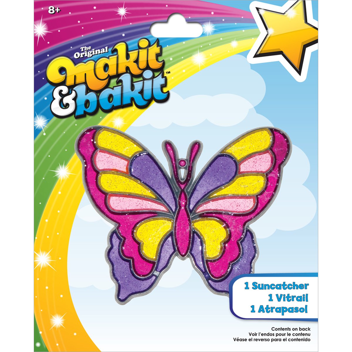 Colorbok 47650TB Sun Catcher Making Kit - DIY Stained Glass Art Supplies for Kids & Adults - Perfect for Window Decor, Classroom Crafts & Party Activities