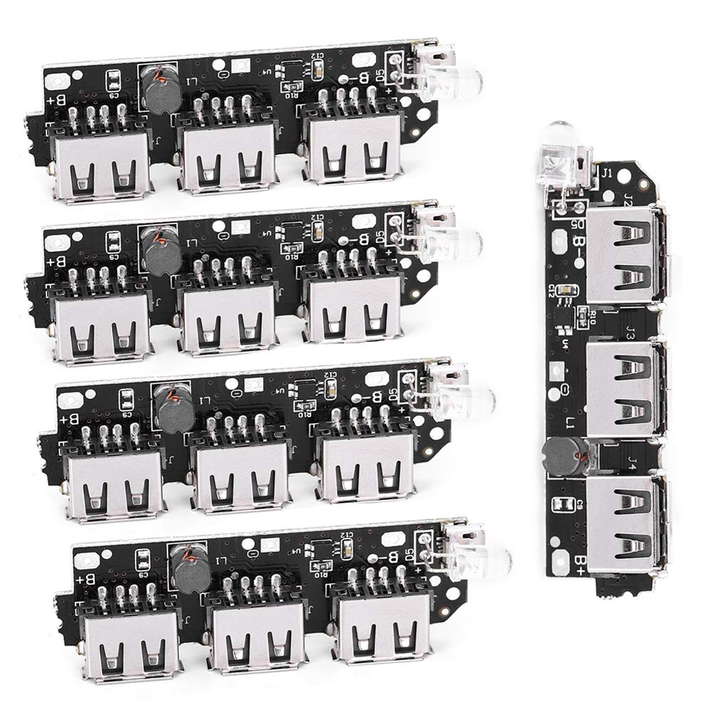 High Capacity Power Bank Circuit Board with 3 USB Ports - Fast Charging for 18650 Batteries & Mobile Phones | Perfect for Travel, Camping and Emergency Power Backup