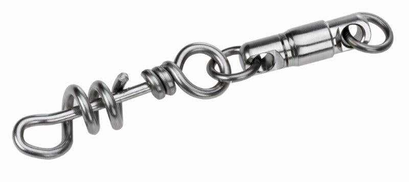 Heavy Duty 800lb Corkscrew Snap Swivels - High Strength Fishing Swivel Connectors for Saltwater & Freshwater Fishing, Trolling, and Offshore Angling