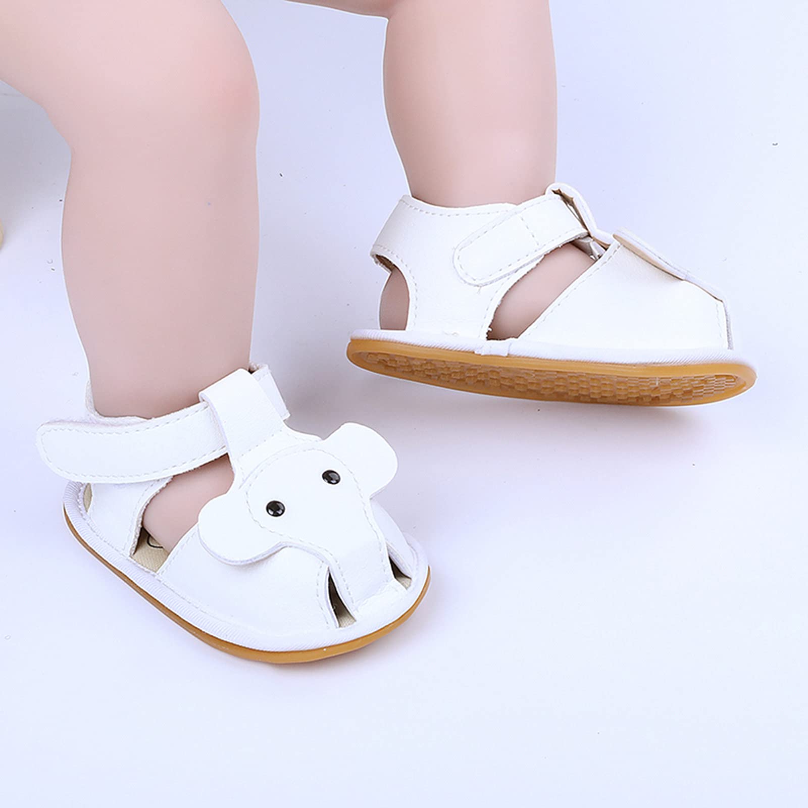 Toddler Girls Sandals - Cute Elephant Design Beach Sandals for Baby Girls, Soft Sole Prewalker Shoes for Summer | Perfect for Beach Outings, Playdates & Warm Weather