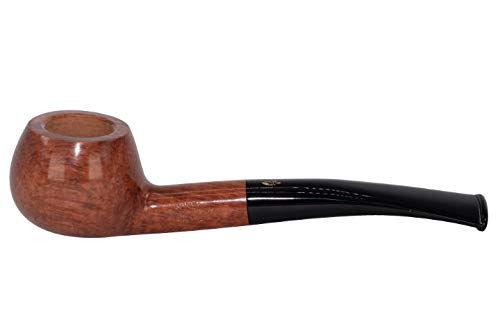 Savinelli Spring 315 KS Smooth Tobacco Pipe for Men - Premium Briar Wood Smoking Pipe with Comfortable Stem - Perfect for Relaxation & Gift Giving