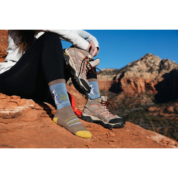 Darn Tough Critter Club Micro Crew Lightweight Hiking Socks for Women - Perfect for Outdoor Adventures, Hiking & Trail Running