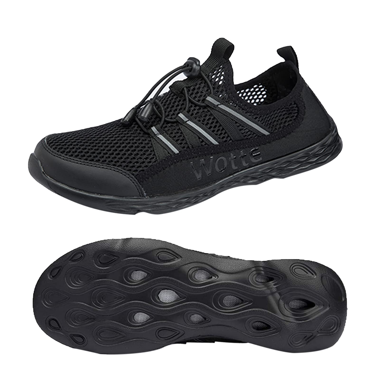 Men's Quick Dry Water Shoes - Lightweight Slip-On Athletic Shoes for Water Sports, Beach Walking, and Pool Activities