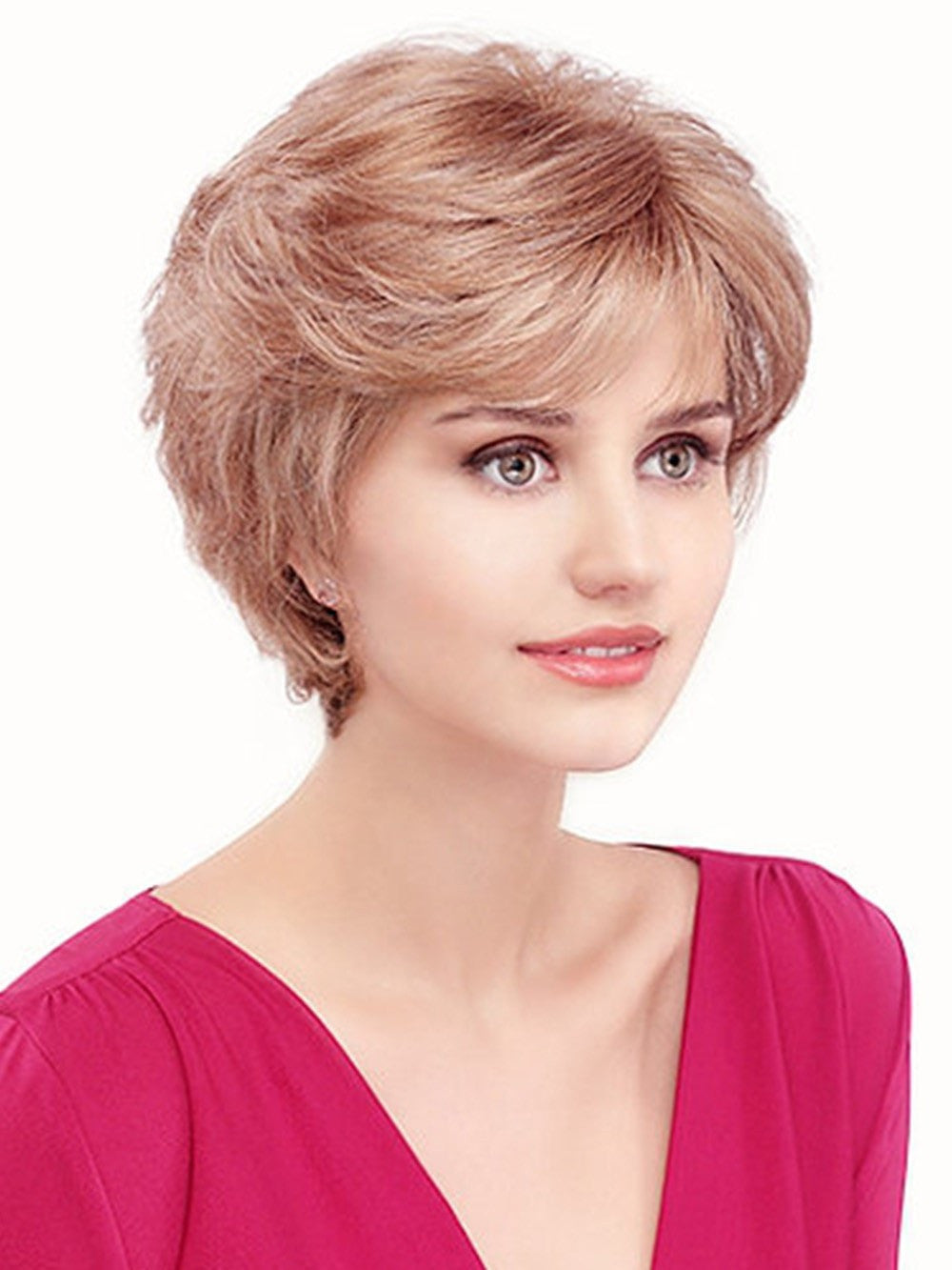 April Synthetic Wig with Mono Top - Soft & Natural Looking Hairpiece for Women - Perfect for Daily Wear, Cosplay, and Special Occasions