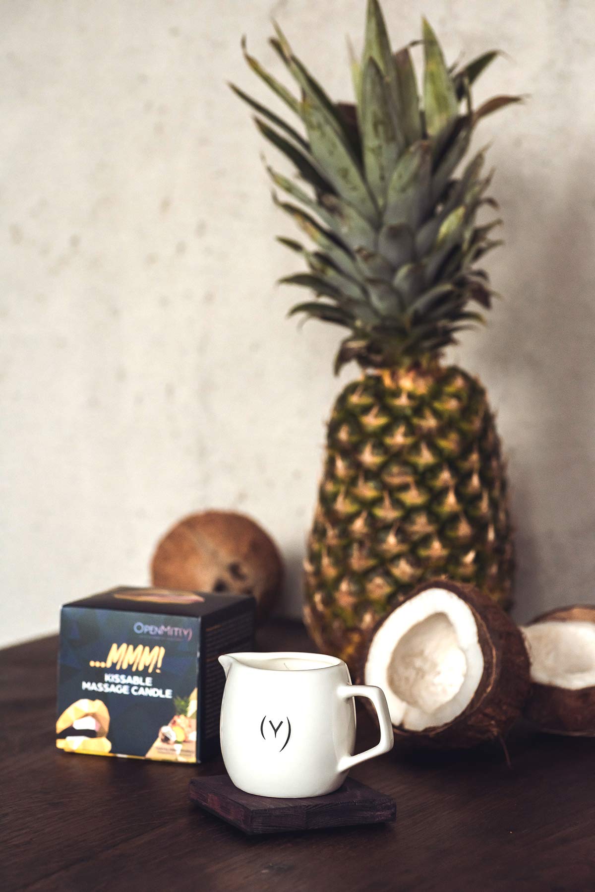Sensual Massage Oil Candle - Pineapple Coconut Scented Romantic Melt Candle for Couples, Relaxing Aromatherapy & Intimate Massage Gifts - Perfect for Date Nights & Spa Treatments