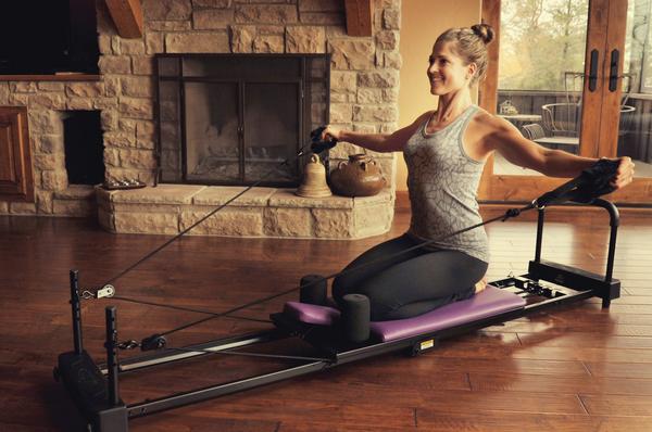 AeroPilates Reformer Plus - Premium Home Pilates Machine for Full-Body Workout | Perfect for Fitness, Strength Training & Rehabilitation | Use at Home or Studio