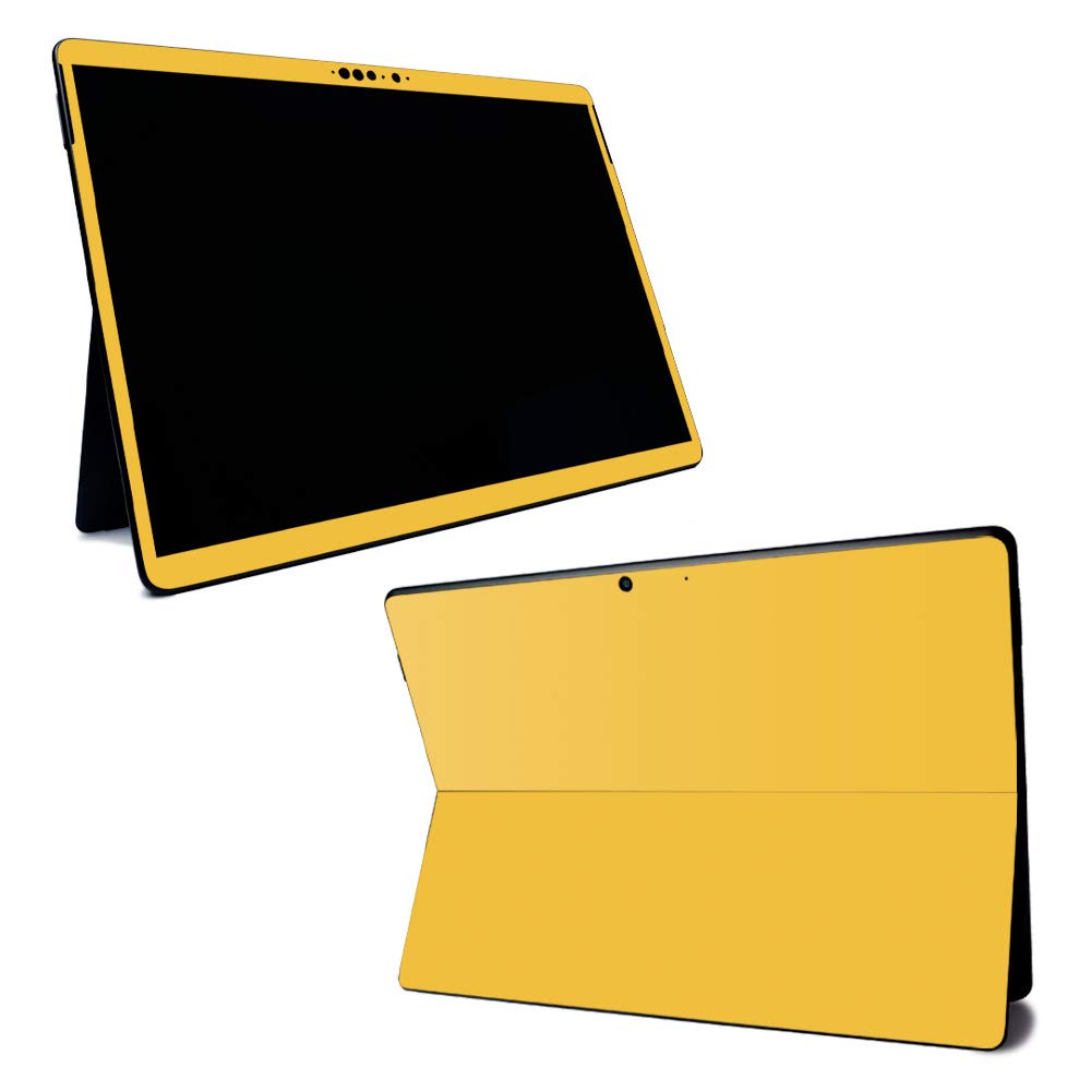 MightySkins Protective Vinyl Skin Wrap for Microsoft Surface Pro X - Solid Marigold | Durable, Scratch-Resistant Decal Cover | Easy to Apply & Remove | Made in USA | Perfect for Work, Travel & Personalization